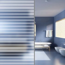 Frosted Privacy Window Film Adhesive Stripes 3'x32.8'
