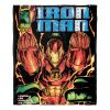 Iron Man Hands Aggretsuko Comics Silk Touch Throw Blanket; 50" x 60"