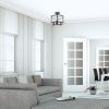 Vintage Farmhouse Ceiling Light with Clear Glass; 3 Light Recessed Ceiling Light; Matte Polish