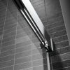 60*76" Double Sliding Frameless Shower Door Brushed Nickel With Buffer