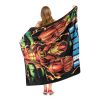 Iron Man Hands Aggretsuko Comics Silk Touch Throw Blanket; 50" x 60"