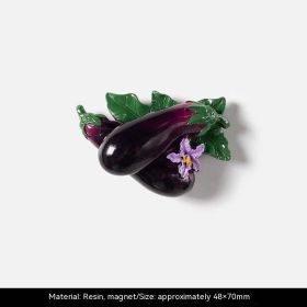 New Vegetable Magnetic Refridgerator Magnets (Option: Eggplant)