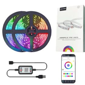 USB Bluetooth Magic Color Suit (Option: 0.5M-Infrared 24 Key Light Belt Set)