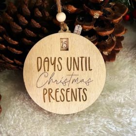 3D Santa Claus Countdown Decoration (Option: Dark Khaki Cloth Color)