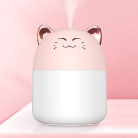 New Desktop Humidifier With Colorful Atmosphere Light 250ml Capacity Cold Mist Aroma Diffuser Home Bedroom Humidifier Purifies (Color: Clear1)