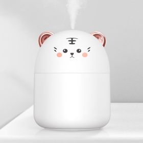 New Desktop Humidifier With Colorful Atmosphere Light 250ml Capacity Cold Mist Aroma Diffuser Home Bedroom Humidifier Purifies (Color: Clear2)