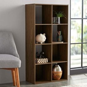 8-Cube Storage Organizer (Color: Rustic Brown)