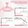 23 Inch Ceiling Fan with LED Light and Remote Control